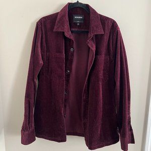 Bonobos Corduroy Overshirt Port Wine, Slim Fit